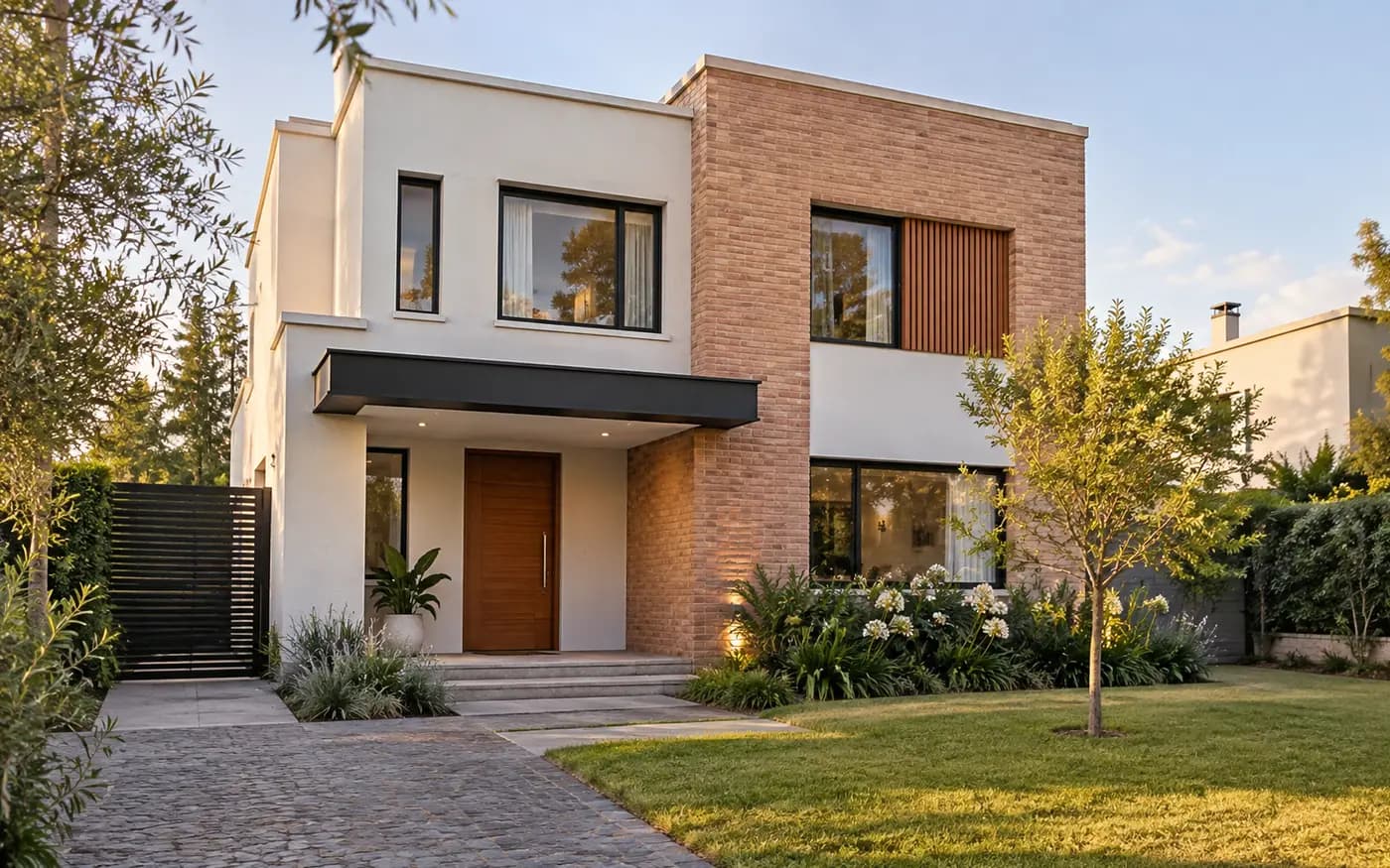 Casa contemporánea de demostración